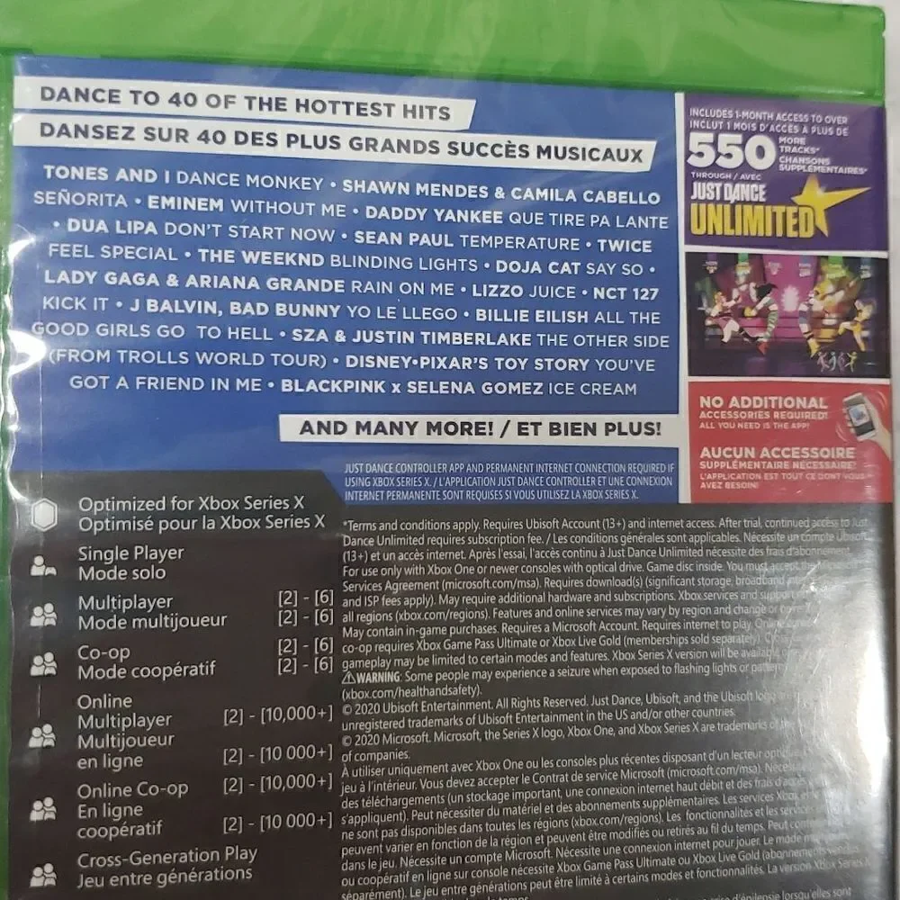 BRAND NEW Just Dance 2021 XBOX